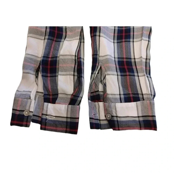 Jane And Delancy Hi Low Plaid  Long Sleeve Shirt Size XL - Picture 7 of 11